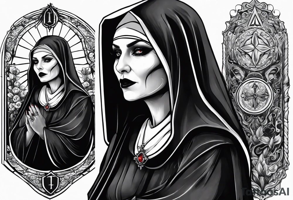Evil nun. Death tattoo idea
