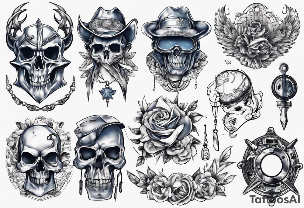 steel
blue collar tattoo idea