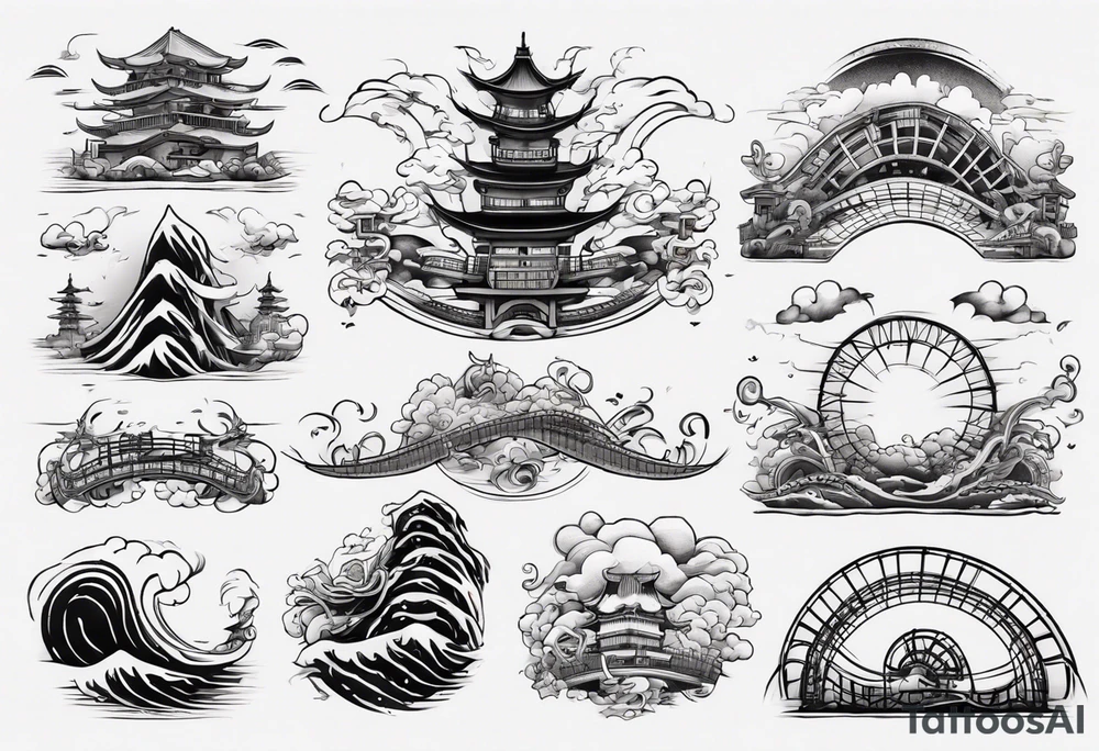 rollercoaster tattoo idea