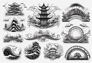 rollercoaster tattoo idea