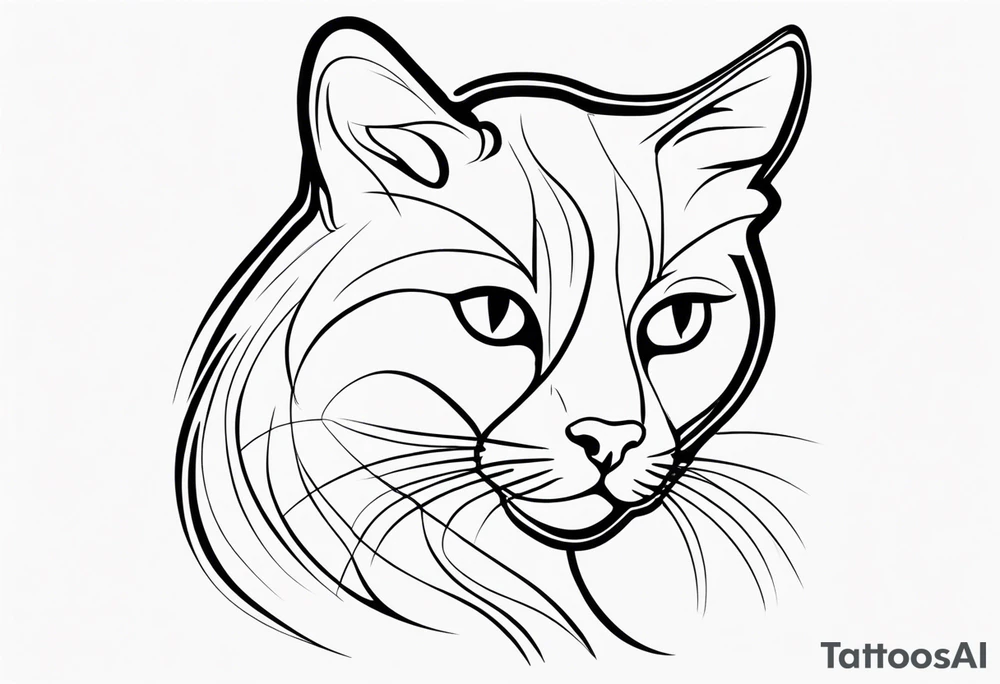 Cat grai tattoo idea