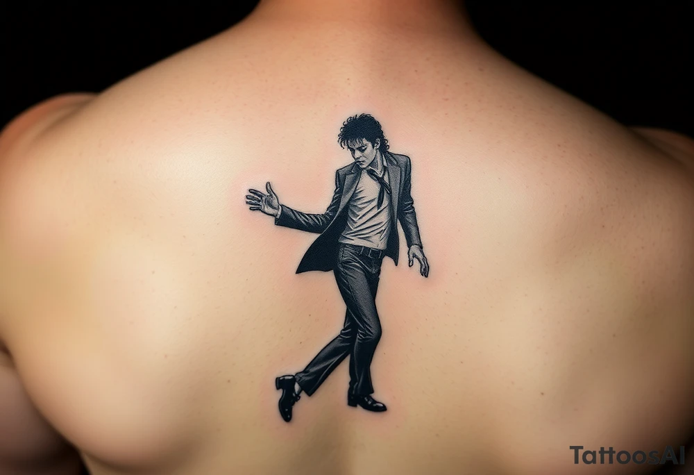 michael jackson tanzt den moonwalk tattoo idea