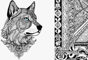 I want to create a small side neck tattoo which combines elements from lebanon and german ancestry tattoo idea