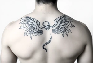 Fallen angel tattoo idea