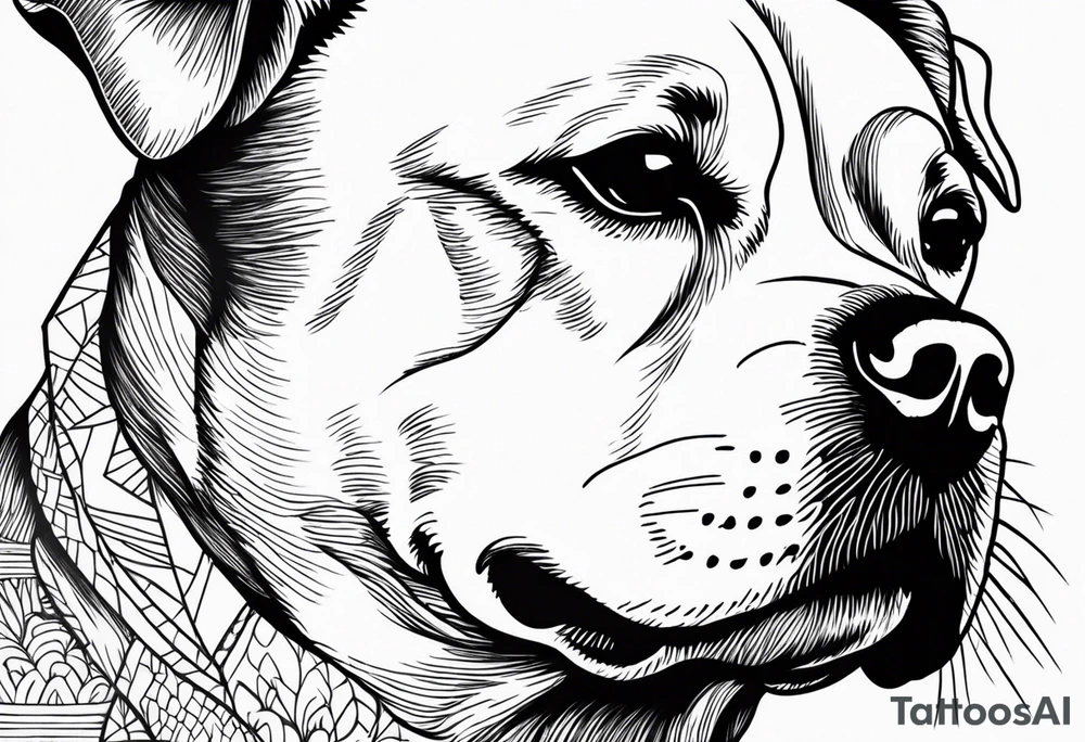 Mão e pata de cachorro Haifay tattoo idea