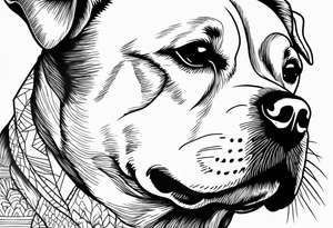 Mão e pata de cachorro Haifay tattoo idea