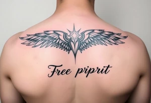 love, courage, free spirit and prosperity tattoo idea