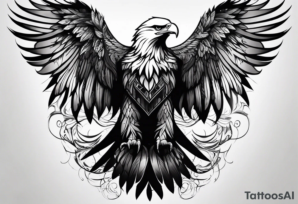 forearm tattoo
eagle wing tattoo idea