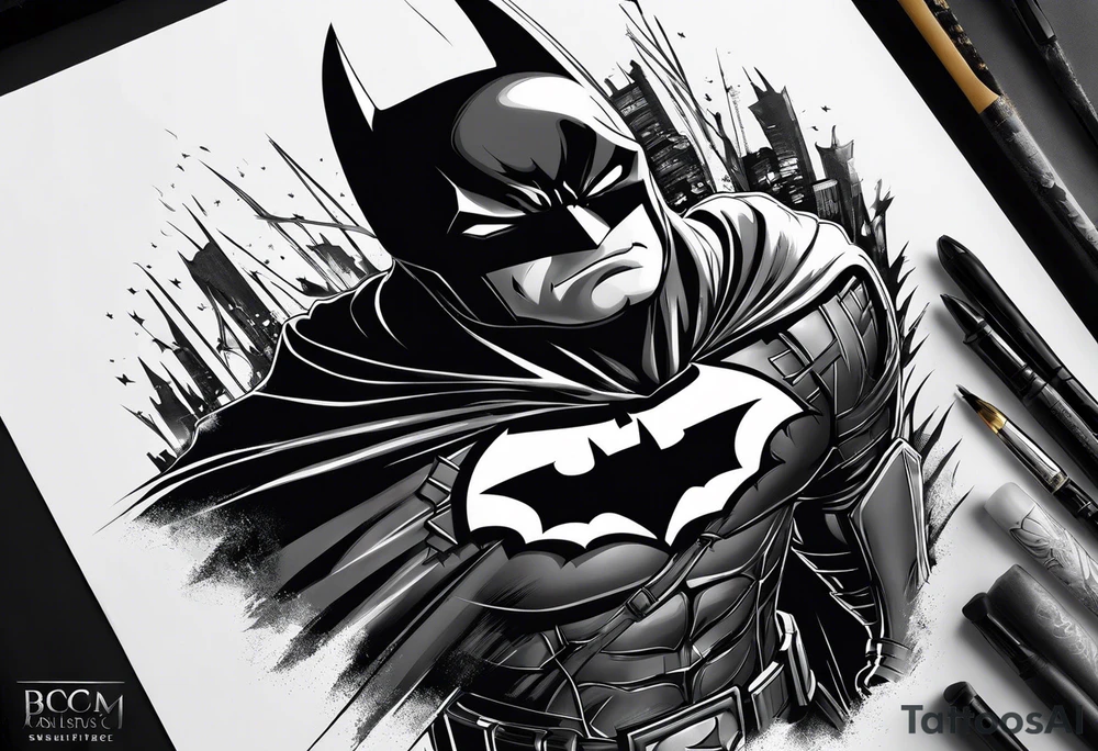 Batman dark knight tattoo idea