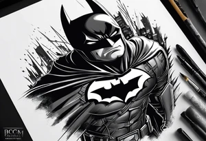 Batman dark knight tattoo idea