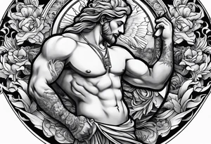 Creation of Adam tattoo idea