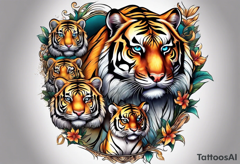 Tiger & Cubs tattoo idea