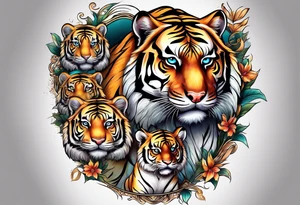 Tiger & Cubs tattoo idea