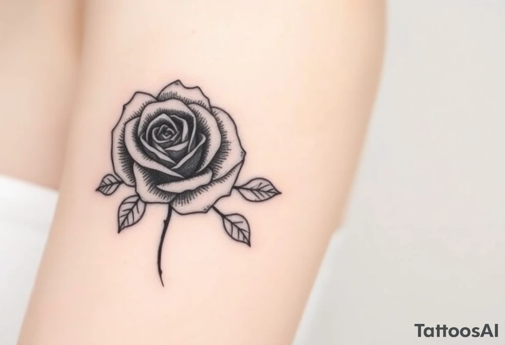 rose tattoo idea