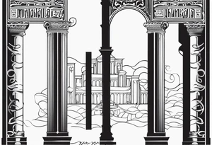 Valhalla 
 pillars tattoo idea