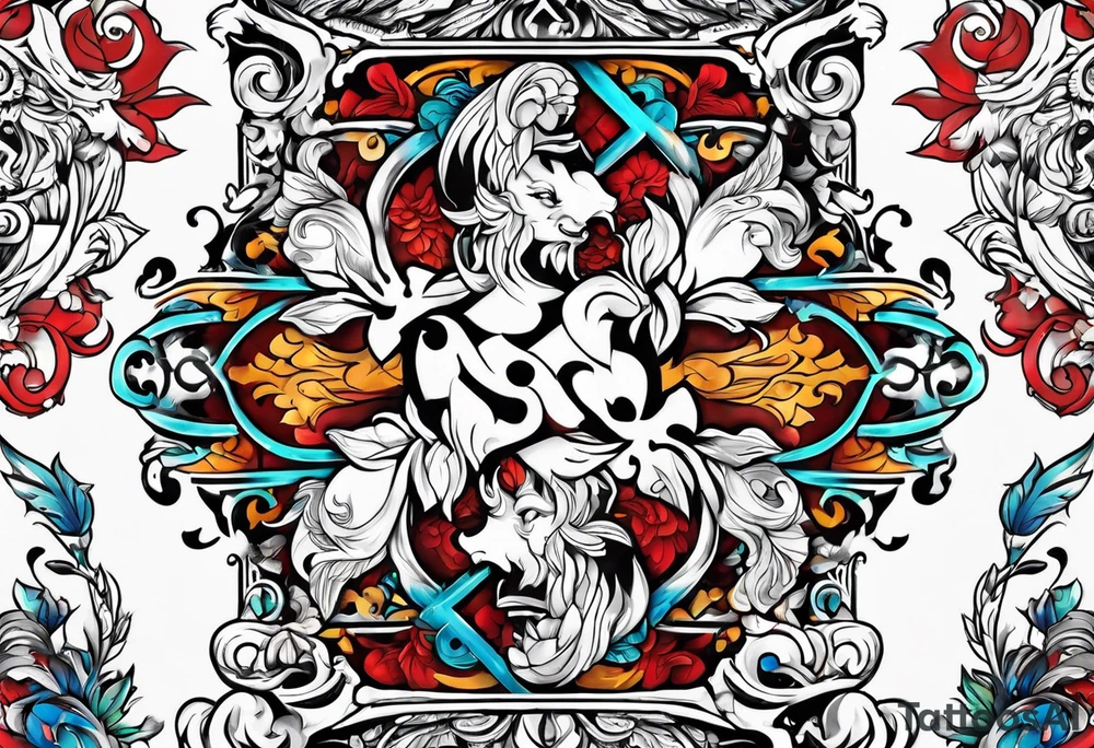 Backout tattoo of greek gods tattoo idea