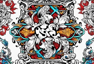 Backout tattoo of greek gods tattoo idea