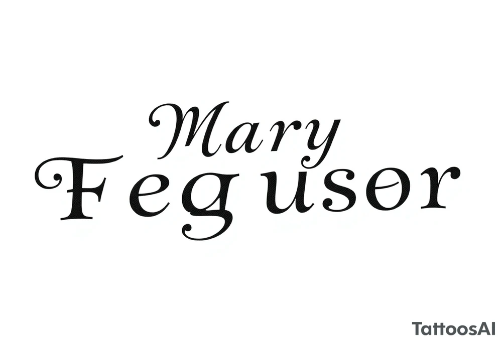 Mary Ferguson tattoo idea