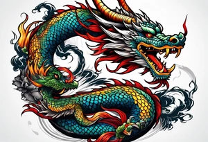 Japonese Dragon tattoo idea
