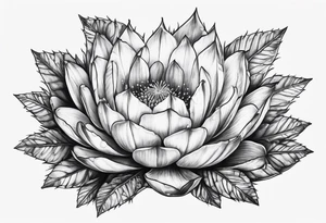 Fênix com cactos tattoo idea