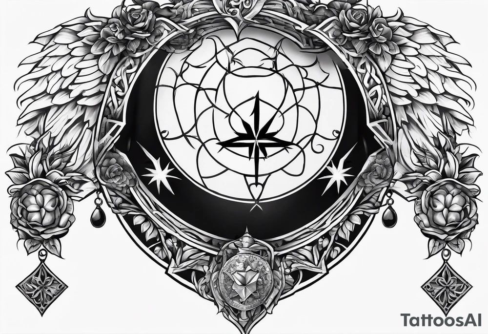 christianity chest tattoo idea