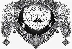 christianity chest tattoo idea