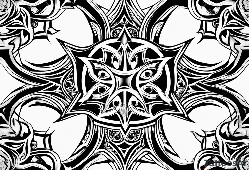 Maltese cross tattoo idea