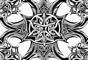 Maltese cross tattoo idea