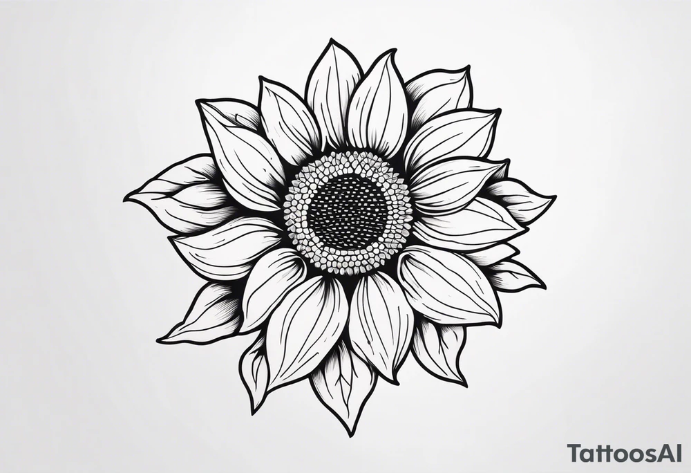 Sunflower tattoo idea