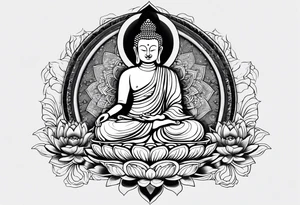 Power tatoo buddhisy tattoo idea