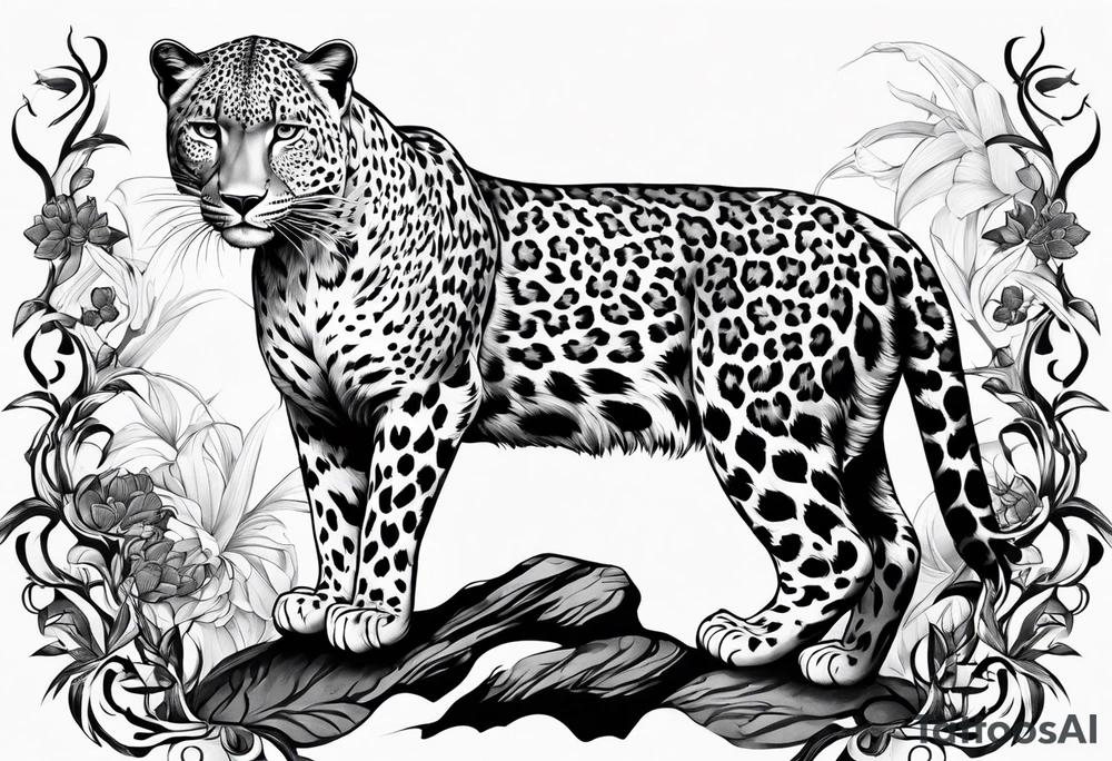 leopard tattoo idea