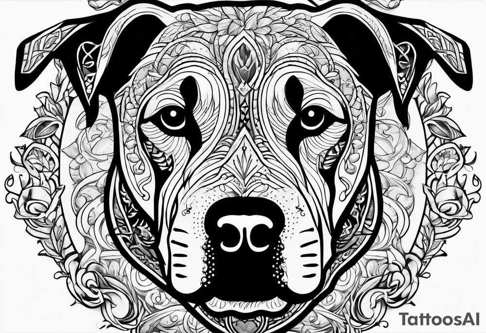 Hells dog tattoo idea
