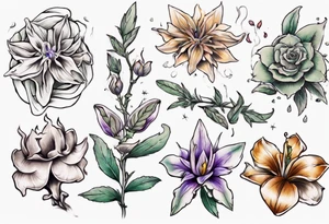 Pratical Magic flowers sage pretty tattoo idea