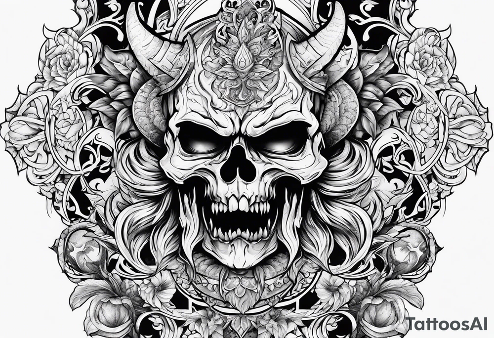 satan tattoo idea