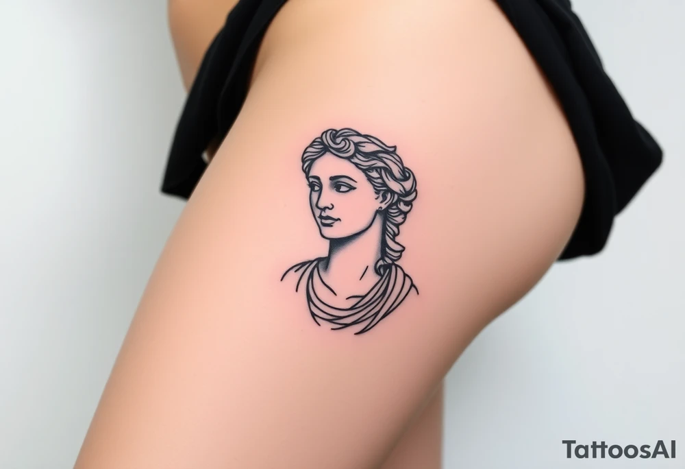 greek sculture 
female tattoo idea
