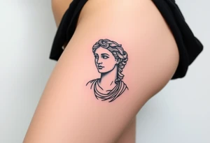 greek sculture 
female tattoo idea