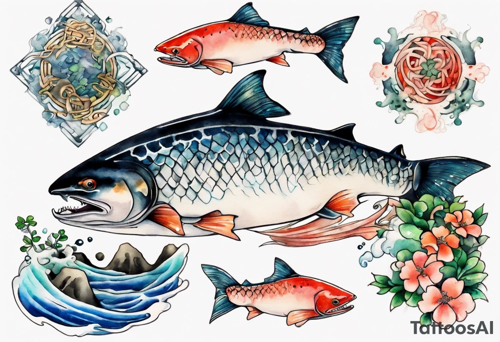 the Irish salmon of knowledge tattoo idea