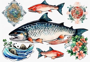 the Irish salmon of knowledge tattoo idea