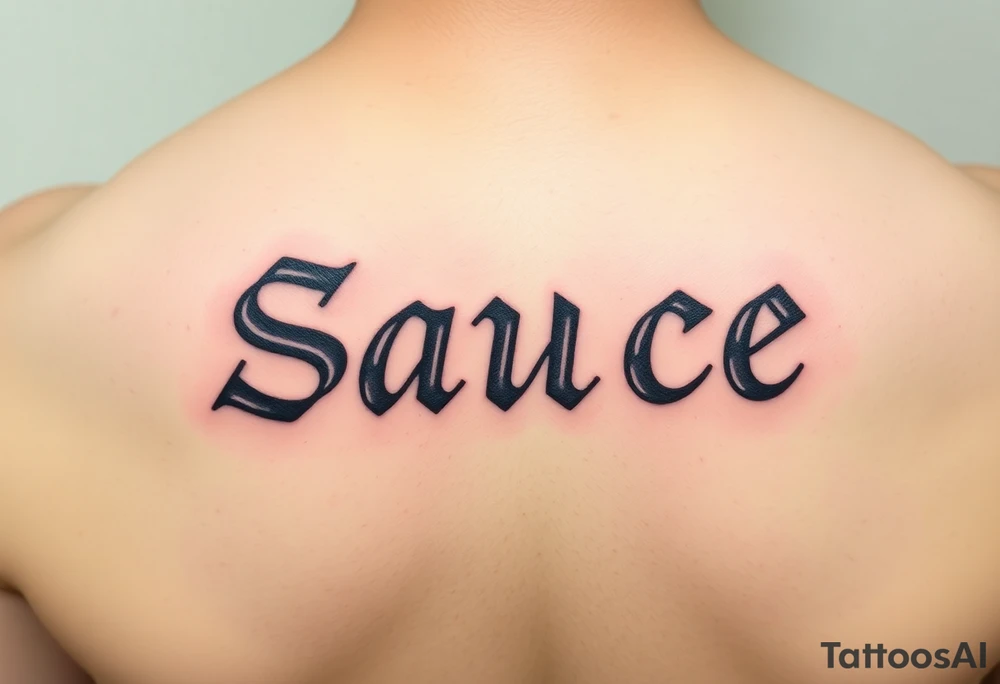 Sauce tattoo idea