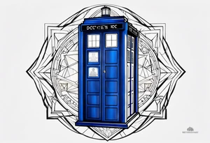 Doctor who tardis tattoo idea