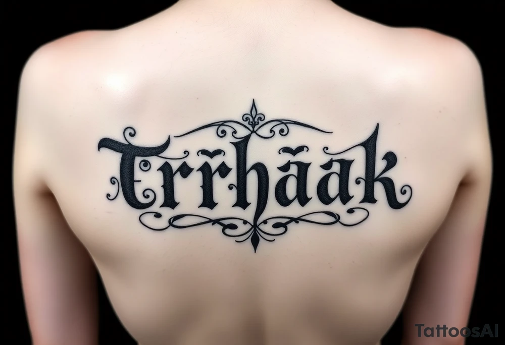 Trhák Text tattoo idea