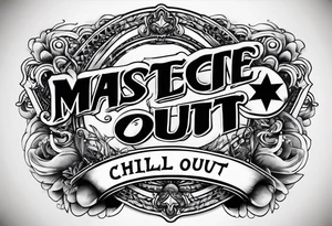 text that says "chill out" tattoo idea