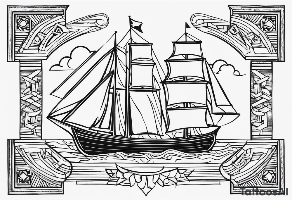 Columbia culture tattoo idea on leg/leg sleeve tattoo idea