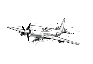 aviation sleeve tattoo idea