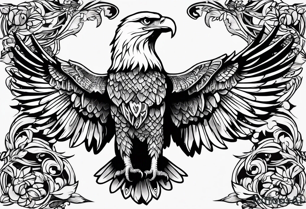 American Eagle clothing chest tattoo tattoo idea