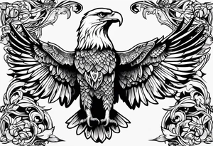 American Eagle clothing chest tattoo tattoo idea