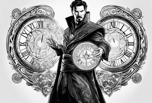 Dr. Strange and the time stone tattoo idea