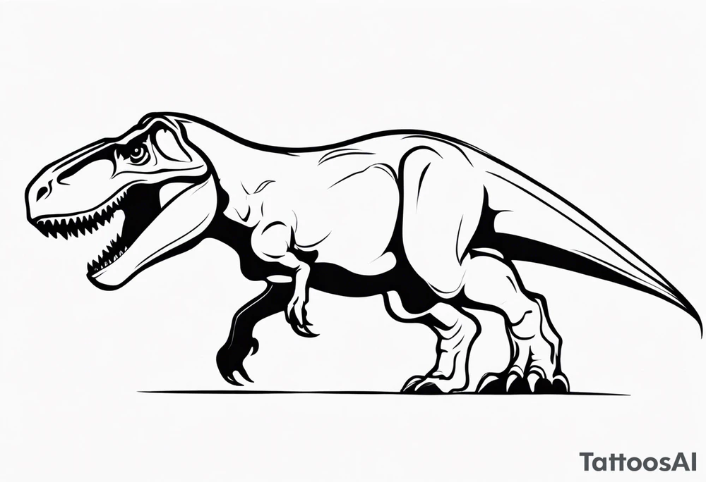 T REX tattoo idea