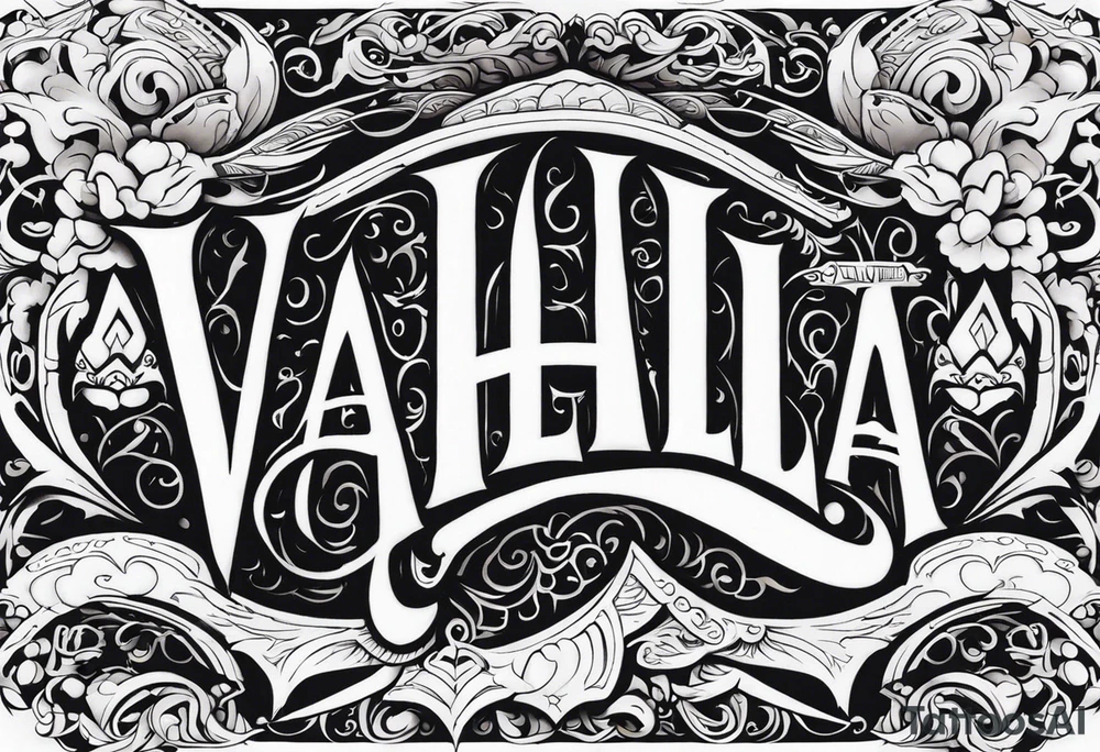 Valhalla heaven gods tattoo idea