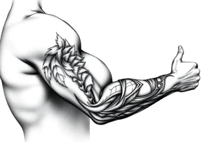 i want a super unqiue looking number thats looking brooding and mysterious tattoo idea